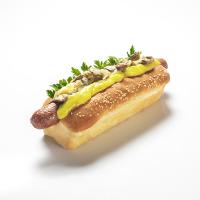 ساندویچ هات داگ مرگز با قارچ و پنیر