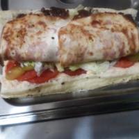 ژامبون تنوری مرغ(نان باگت)