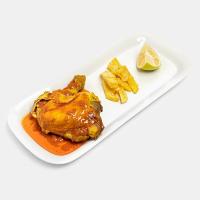 خوراک مرغ سس پز (ران)