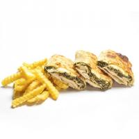 استرامبولی مرغ و اسفناج پنیری