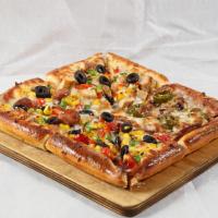 پیتزا چیکن آلفردو آمریکایی پنجره ای