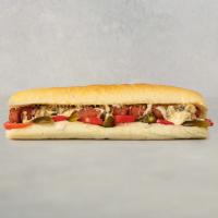 ساندویچ هات داگ با قارچ و پنیر پیتزا