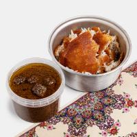 ته دیگ با خورش فسنجان