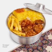 پلو خورش قیمه سیب زمینی