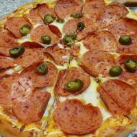 پیتزا نیم متری پپرونی