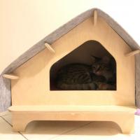 کلبه چوبی گربه pet cave