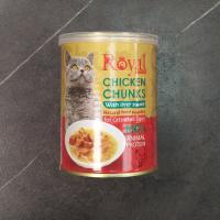 کنسرو چانک گربه رویال کوکو مرغ در سس ۳۸۰ گرم