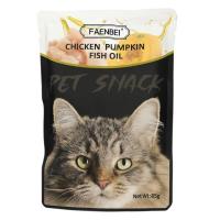 پوچ گربه فنبی طعم مرغ و کدوحلوایی و روغن ماهی ۸۵ گرم