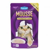 پوچ گربه فنبی مدل موس مرغ و تن ۸۵ گرم