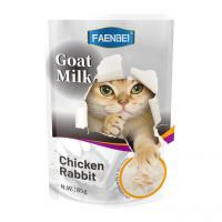 پوچ گربه فنبی طعم مرغ و خرگوش در شیر بز