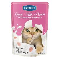 پوچ گربه فنبی مدل چانک طعم سالمون و مرغ