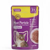 پوچ گربه فنبی طعم مرغ مدل meat particle