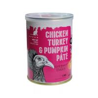 کنسرو گربه دی پی اس با طعم مرغ و بوقلمون و کدو