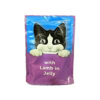 پوچ گربه آلمانی فلیکس با طعم گوشت بره در ژله