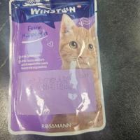 پوچ گربه وینستون با طعم بوقلمون و اردک در سس