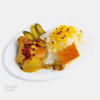 چلو مرغ سرخ شده مخصوص