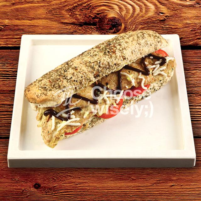 ساندویچ چیکن باربیکیو (نان سبزیجات)