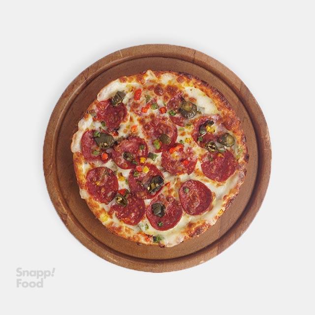 پیتزا پپرونی آمریکایی (یک نفره)