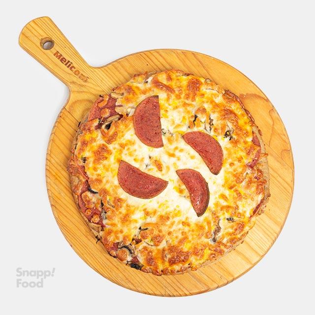 پیتزا پپرونی یک نفره (نیمه آماده)