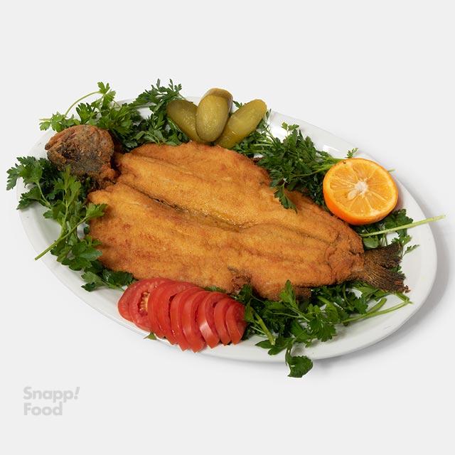 ماهی قزل آلا سرخ شده (بدون دورچین)