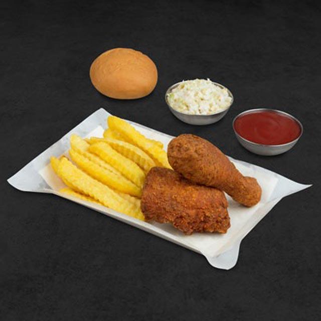 مرغ سوخاری دو تکه نرمال