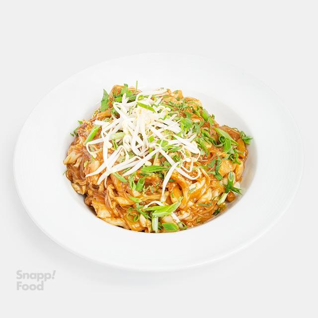 نودل سنگاپوری با سس کاری