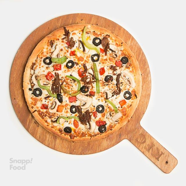 پیتزا رست بیف آمریکایی (متوسط)