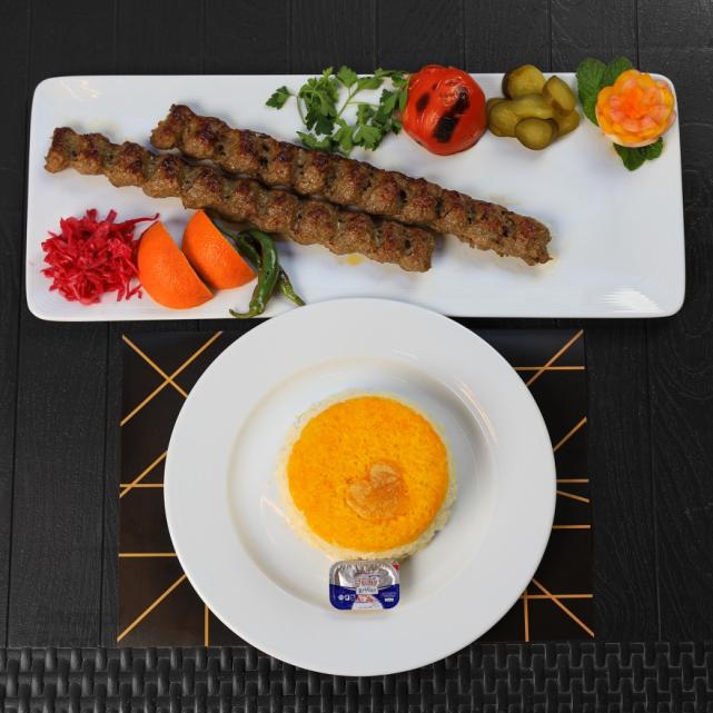 برنج ایرانی درجه یک با ته دیگ زعفرانی بصورت قالبی