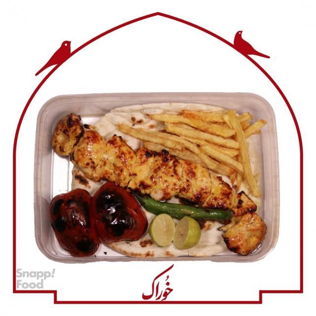 جوجه کباب بدون استخوان با نون