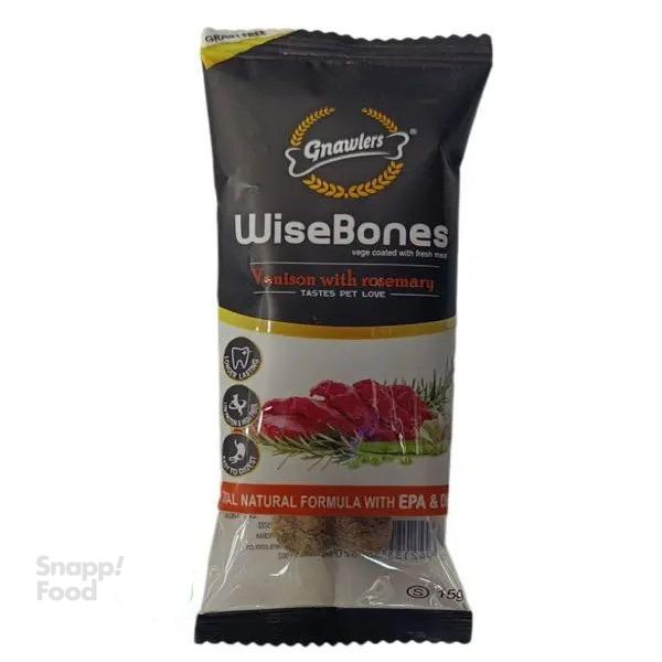 تشویقی استخوان سگ نژاد کوچک گناولرز طعم گوزن و رزماری 15 گرم