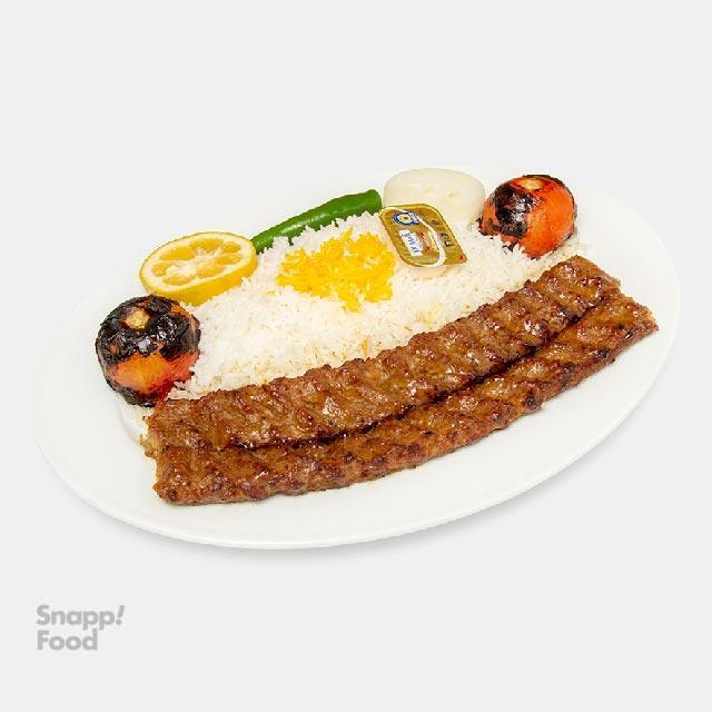 دو سیخ با برنج ایرانی