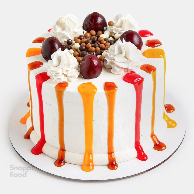 کیک با روکش خامه