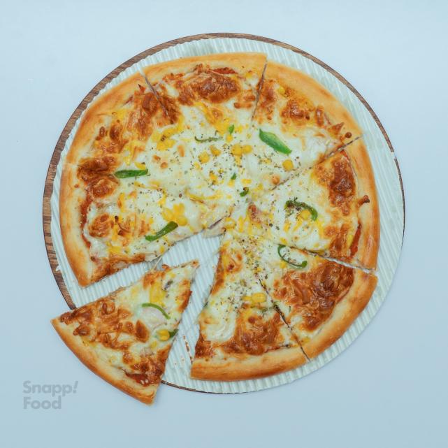 پیتزا مرغ و قارچ ایتالیایی (متوسط)