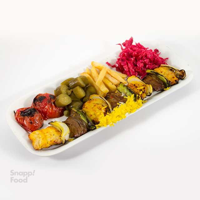 خوراک کباب قفقازی
