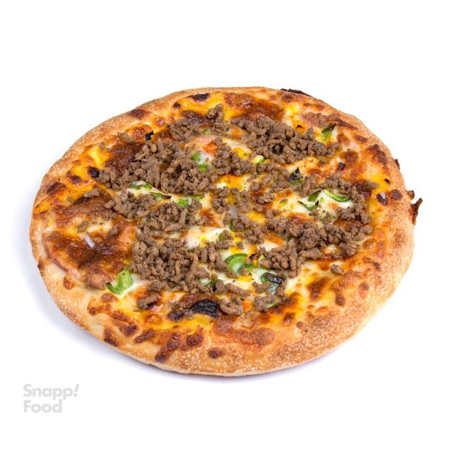 پیتزا یونانی قارچ و گوشت
