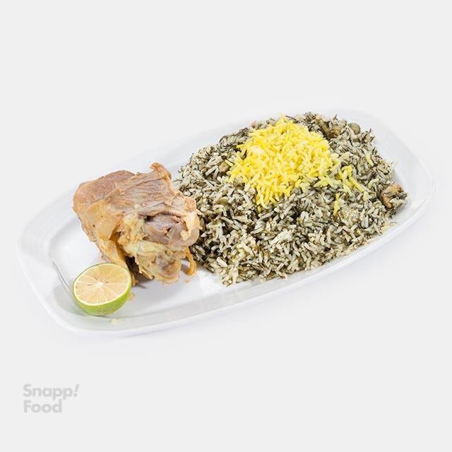 باقالی پلو با گوشت بره