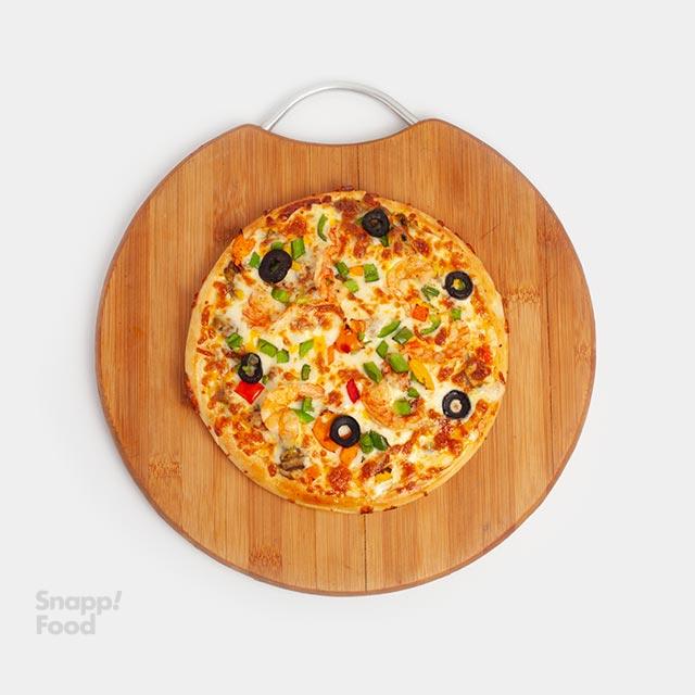 پیتزا میگو آمریکایی (1 نفره)